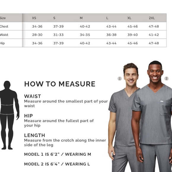 FIGS Scrub Top for Men -3 Pockets,  V-Neck, 4-Way Stretch, Moisture-Wicking - Picture 5 of 8